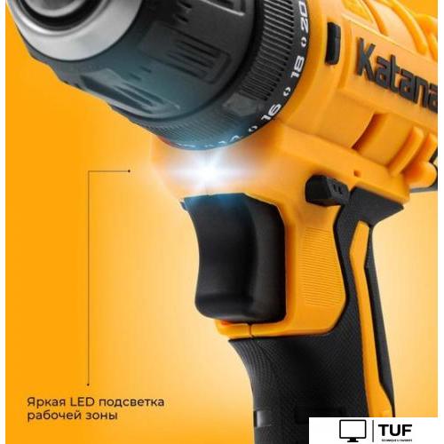 Дрель-шуруповерт Katana HD Line BCD 5500 (с 2-мя АКБ 2 Ач, кейс)