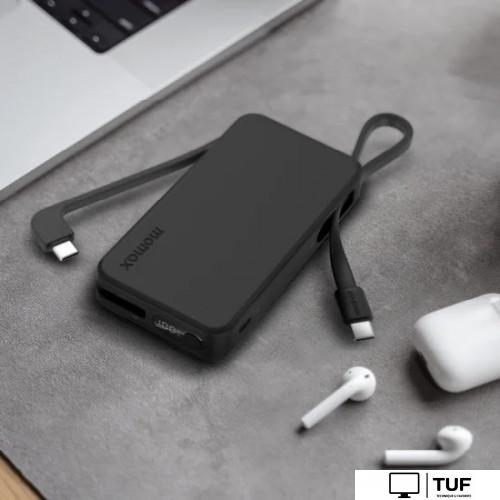 Внешний аккумулятор Momax 1-Power Vital+ Built-In USB-C IP138 10000mAh (черный)