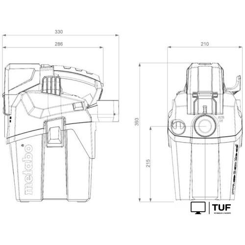Пылесос Metabo AS 18 L PC Compact