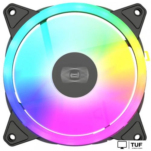 Комплект вентиляторов для корпуса PCCooler F3 T120 ARGB (черный, 3 шт.)