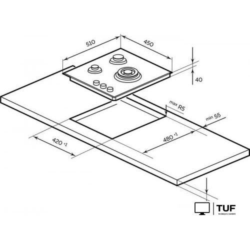 Варочная панель LEX GVG 435 GR