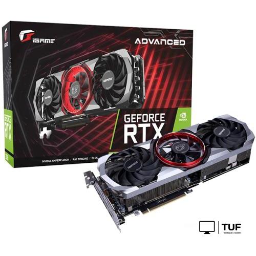 Видеокарта Colorful iGame GeForce RTX 3080 Advanced OC 10G LHR-V