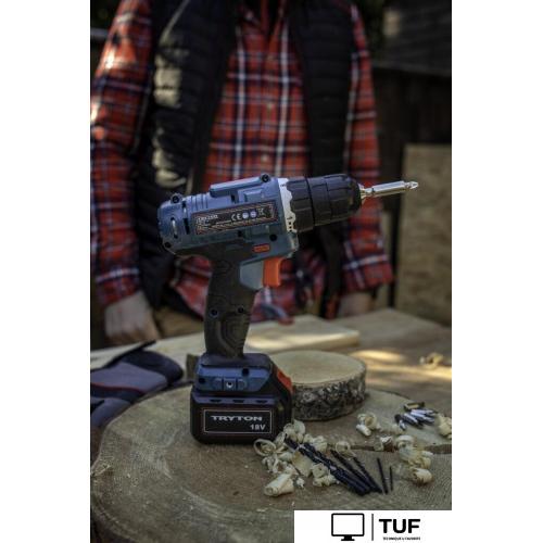Дрель-шуруповерт Tryton TFV18 (с 1-им АКБ, кейс)