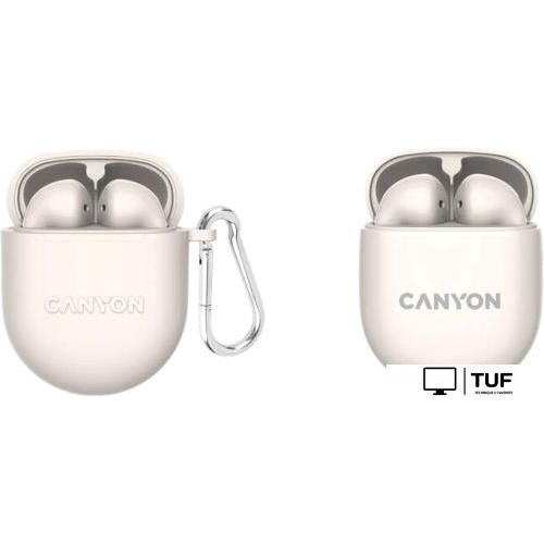 Наушники Canyon TWS-6 (бежевый)