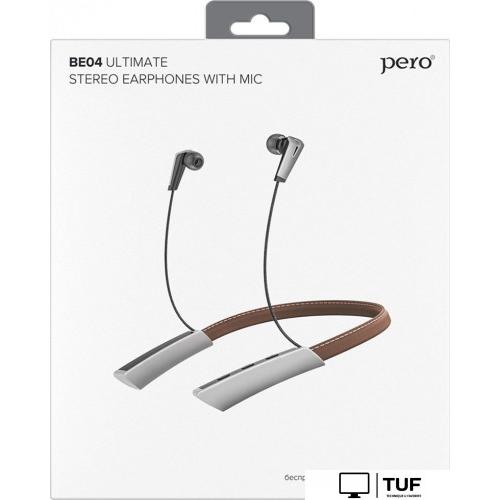 Наушники Pero BE04 (коричневый)