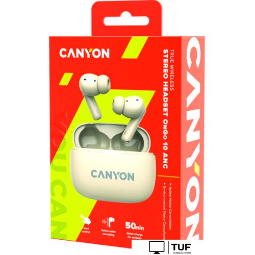 Наушники Canyon OnGo 10 ANC TWS-10 (бежевый)