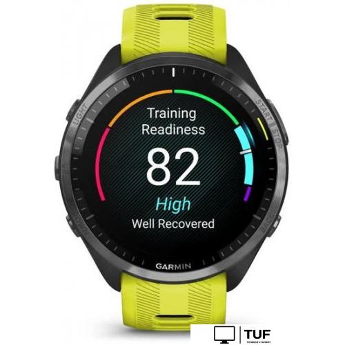 Умные часы Garmin Forerunner 965 (черный/желтый)