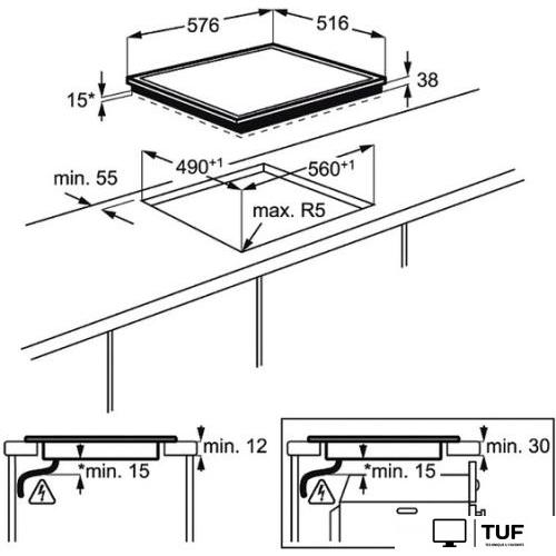Варочная панель Electrolux EHF46547XK