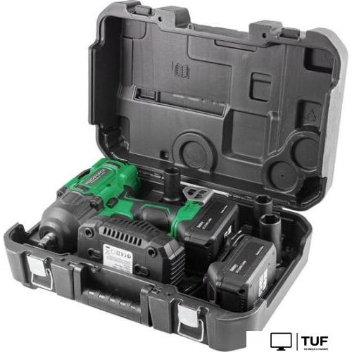 Гайковерт RockForce RF-WT02F1162 (с 2-мя АКБ, кейс)