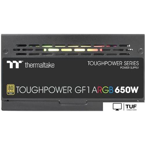 Блок питания Thermaltake Toughpower GF1 ARGB 650W Gold TT Premium TTP-650AH3FCG-U