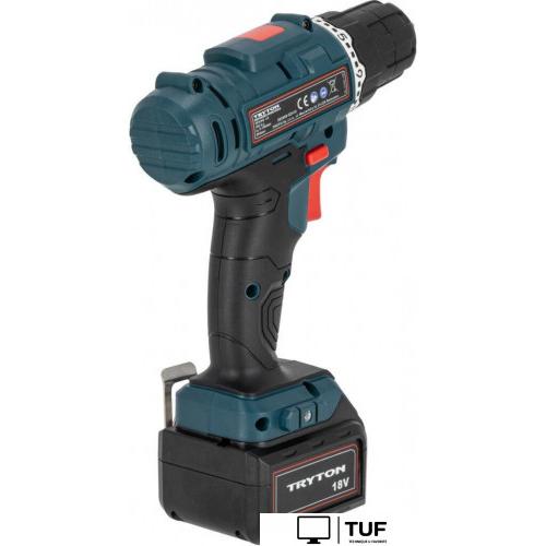 Дрель-шуруповерт Tryton TFV18B2 (с 2-мя АКБ, кейс)