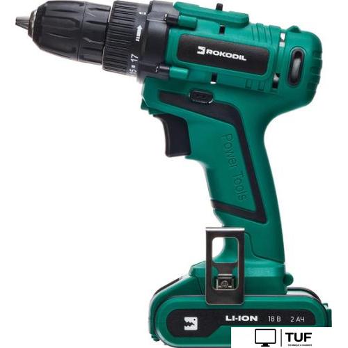 Дрель-шуруповерт Rokodil Twist 2 Pro (1 АКБ, кейс, оснастка)