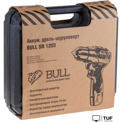 Дрель-шуруповерт Bull SR 1203 (с 2-мя АКБ, кейс)
