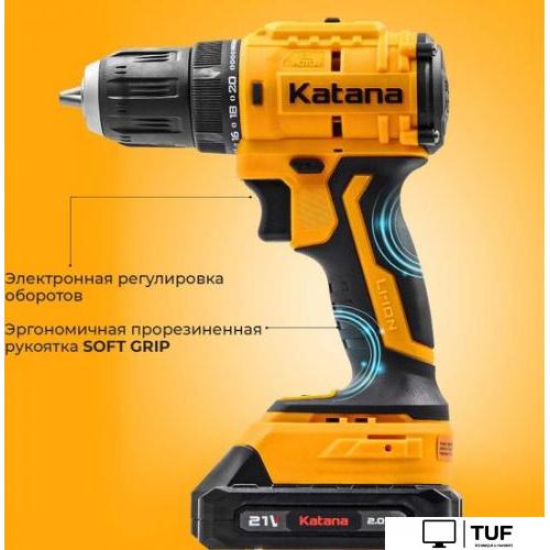 Дрель-шуруповерт Katana HD Line BCD 5500 (с 2-мя АКБ 2 Ач, кейс)