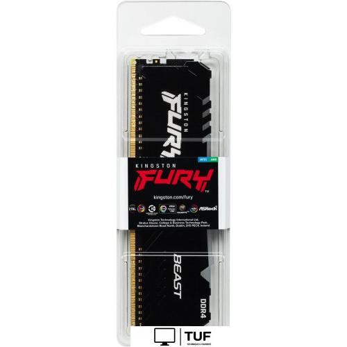 Оперативная память Kingston FURY Beast RGB 16GB DDR4 PC4-25600 KF432C16BB1A/16