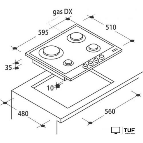 Варочная панель Candy CHW6BRBB