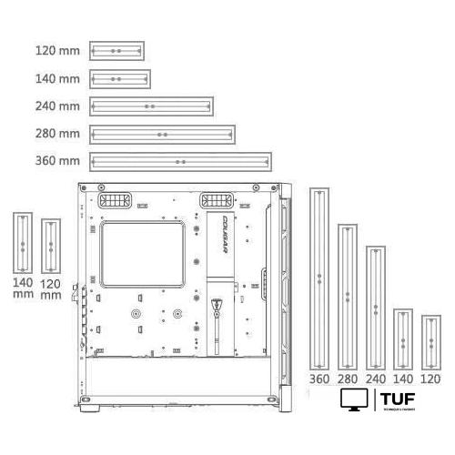 Корпус Cougar Airface Pro RGB CGR-5AD1B-AIR-RGB