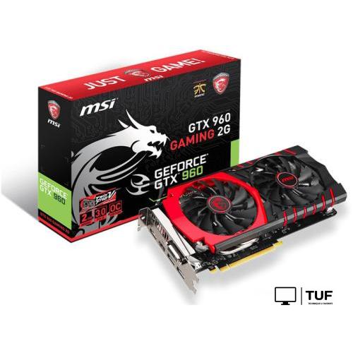 Видеокарта MSI GeForce GTX 960 2GB GDDR5 (GTX 960 GAMING 2G)