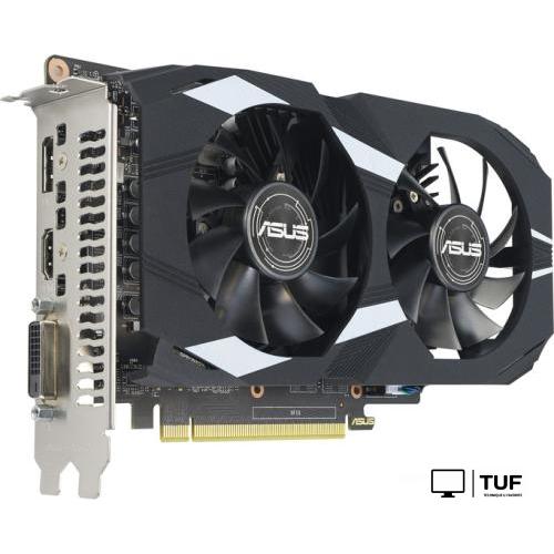 Видеокарта ASUS Dual GeForce GTX 1650 OC Edition 4GB GDDR6 EVO DUAL-GTX1650-O4GD6-P-EVO