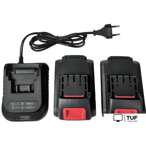 Дрель-шуруповерт WATT WAS-21Li-3 1.021.030.23 (с 2-мя АКБ, кейс)