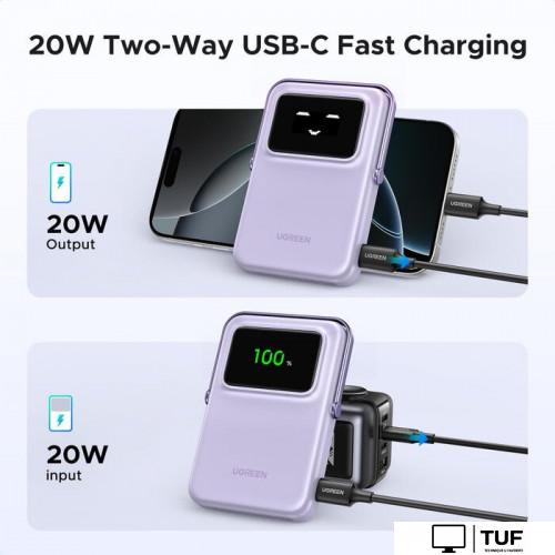 Внешний аккумулятор Ugreen PB764 10000mAh (сиреневый)