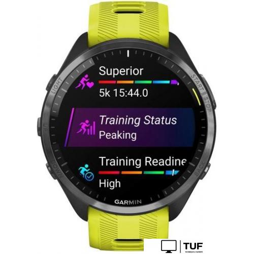 Умные часы Garmin Forerunner 965 (черный/желтый)