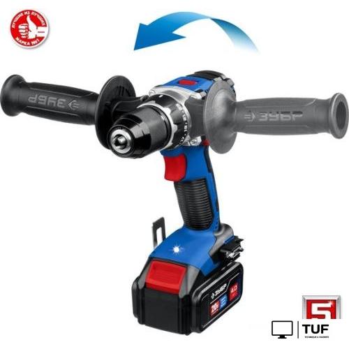 Дрель-шуруповерт Зубр Профессионал DB-201-42 (с 2-мя АКБ 4 Ач, кейс)