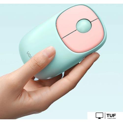 Мышь Ugreen Fun+ MU102 15722 (мятный/розовый)