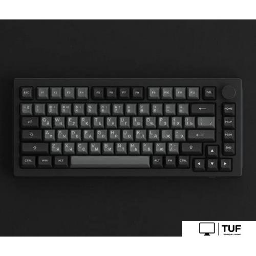 Клавиатура Akko 5075S Black & Silver (Akko Cream Yellow V3 Pro)