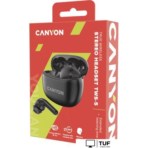 Наушники Canyon TWS-5 (черный)