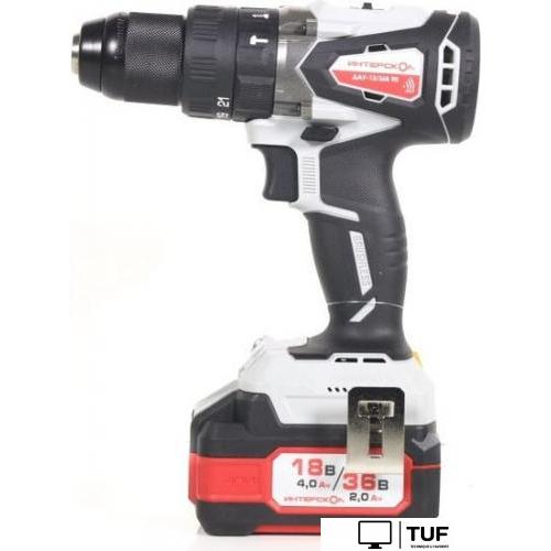 Ударная дрель-шуруповерт Интерскол ДАУ-13/36В 90 860.2.2.70 (с 2-мя АКБ, кейс)