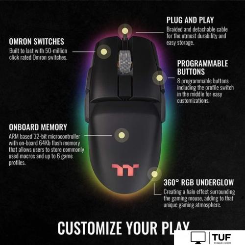 Игровая мышь Thermaltake Argent M5 RGB