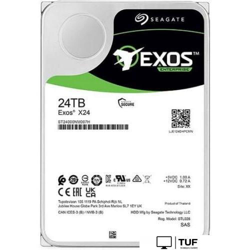 Жесткий диск Seagate Exos X24 24TB ST24000NM007H
