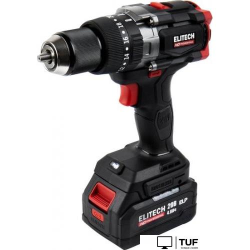 Ударная дрель-шуруповерт ELITECH CD 20BL2 E2201.042.01 (с 1-им АКБ, кейс)