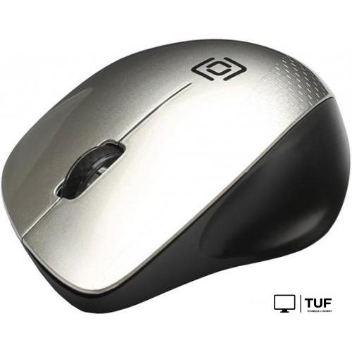 Мышь Oklick 695MW (черный/серебристый)