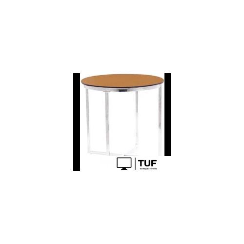 Журнальный столик Signal Crystal B (дымчатый янтарь/серебряный)