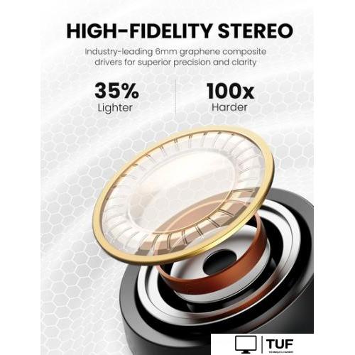 Наушники Ugreen HiTune T1 (черный)