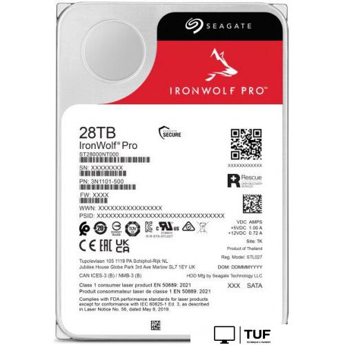 Жесткий диск Seagate IronWolf Pro 28TB ST28000NT000