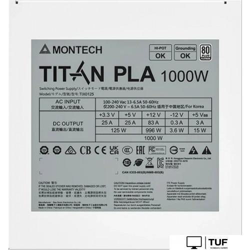 Блок питания Montech TITAN PLA 1000W