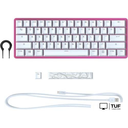 Клавиатура HyperX Alloy Origins 60 Pink (HyperX Red, нет кириллицы)