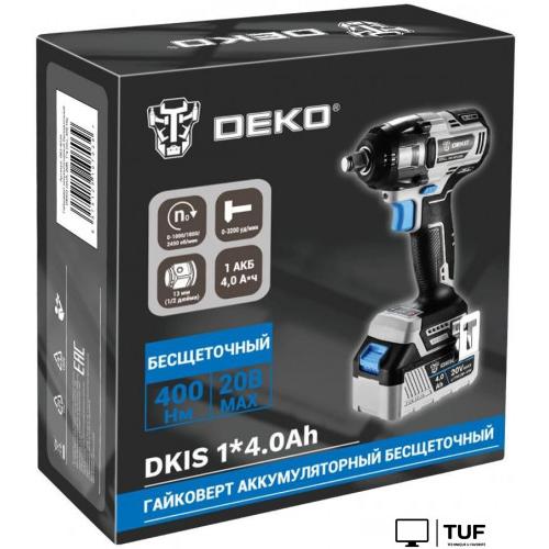 Гайковерт Deko DKIS20 063-4034 (с 1-им АКБ 4.0 Ач)