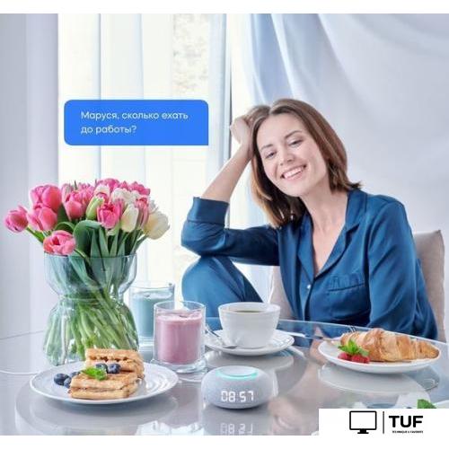 Умная колонка VK Капсула Мини (светло-серый)