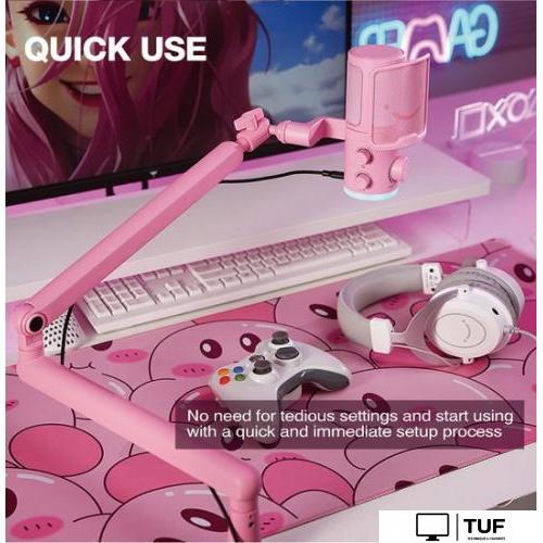 Проводной микрофон FIFINE TAM6 (розовый)