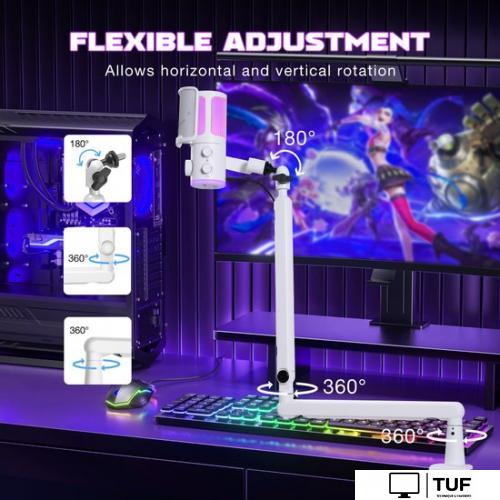 Проводной микрофон FIFINE TAM6 (белый)