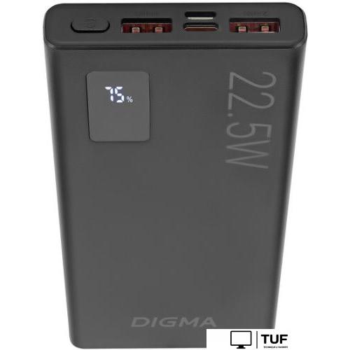 Внешний аккумулятор Digma DGPF10A 10000mAh (черный)