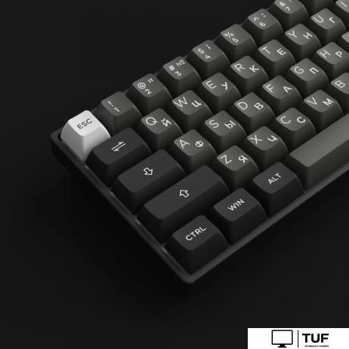 Клавиатура Akko 3061S Black & Silver (Akko Cream Yellow V3 Pro)