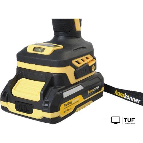 Дрель-шуруповерт Hanskonner HCD2065BLC (с 2-мя АКБ, кейс)