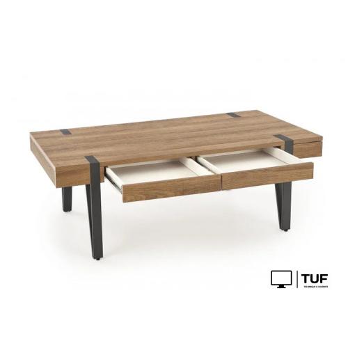 Журнальный столик Halmar Tuluza (орех медовый/черный)