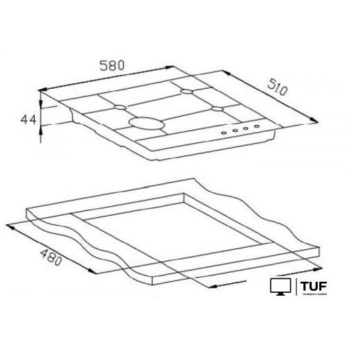 Варочная панель Weissgauff HGG 641 BV