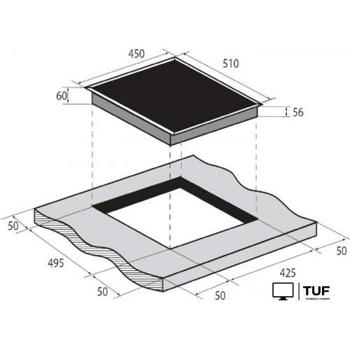 Варочная панель ZUGEL ZIH453W